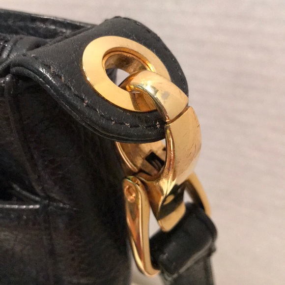 Susan Gail Black Leather Shoulder Bag - Picture 3 of 11